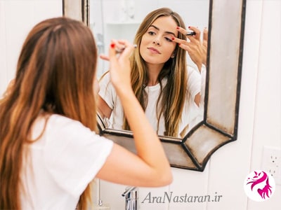 آینه آرایشی چراغدار، آینه آرایشی فانتزی، آینه آرایشی پایه دار، آینه آرایشی رومیزی